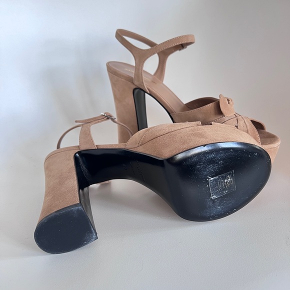 *SOLD* AUTH Saint-Laurent Candy 80 Bow Platforms - Picture 4 of 13